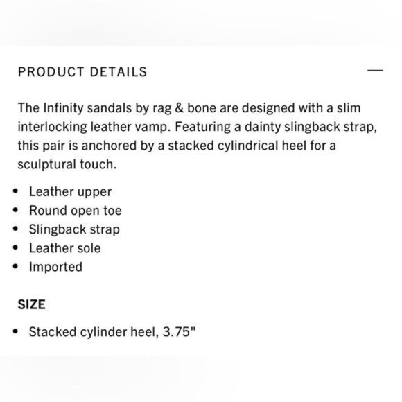 rag & bone Infinity Cylinder-Heel Slingback Sandals in Pink Size 38.5 (US 8.5) - Picture 11 of 11